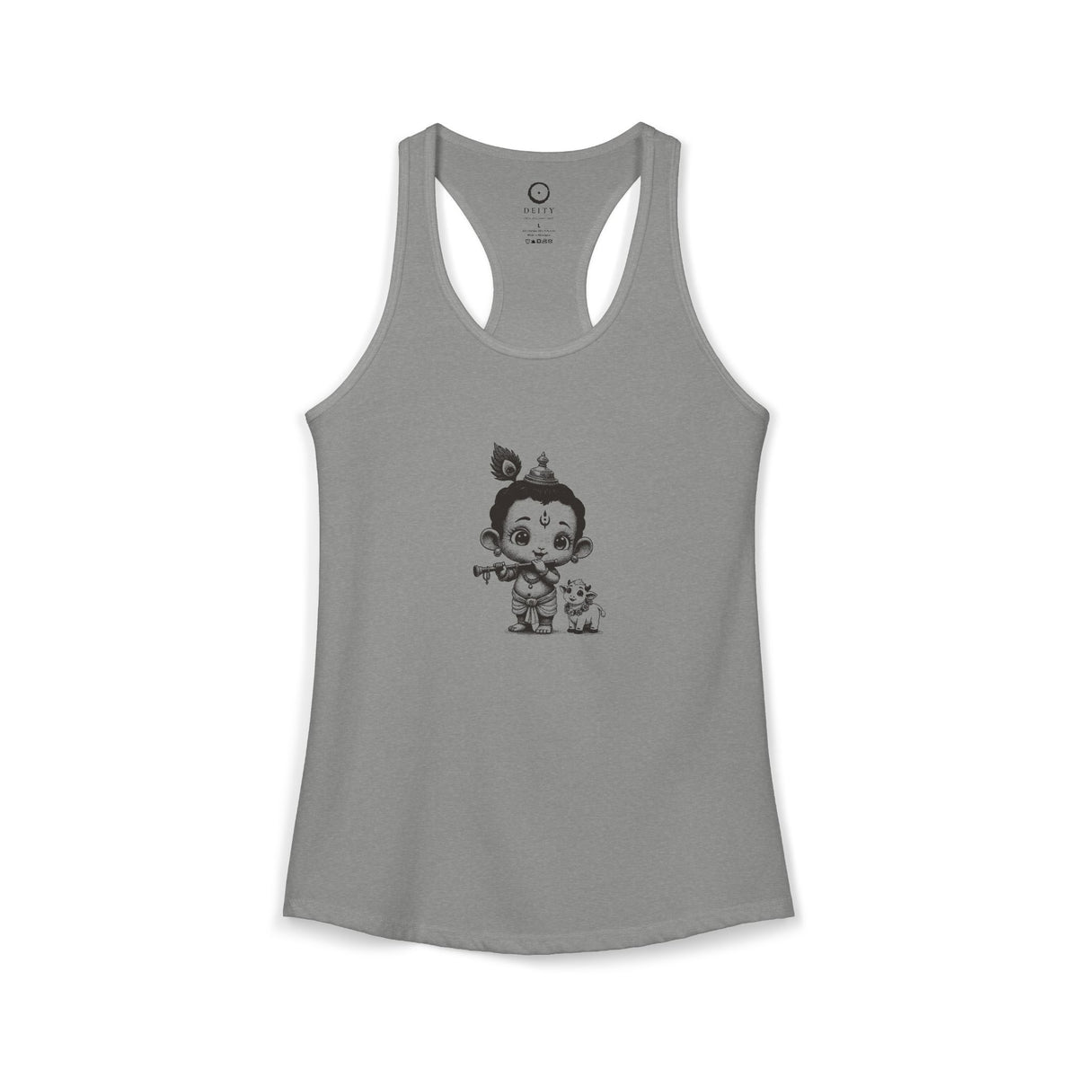 Krishna: Holder of the Flute — Women's Racerback Tank