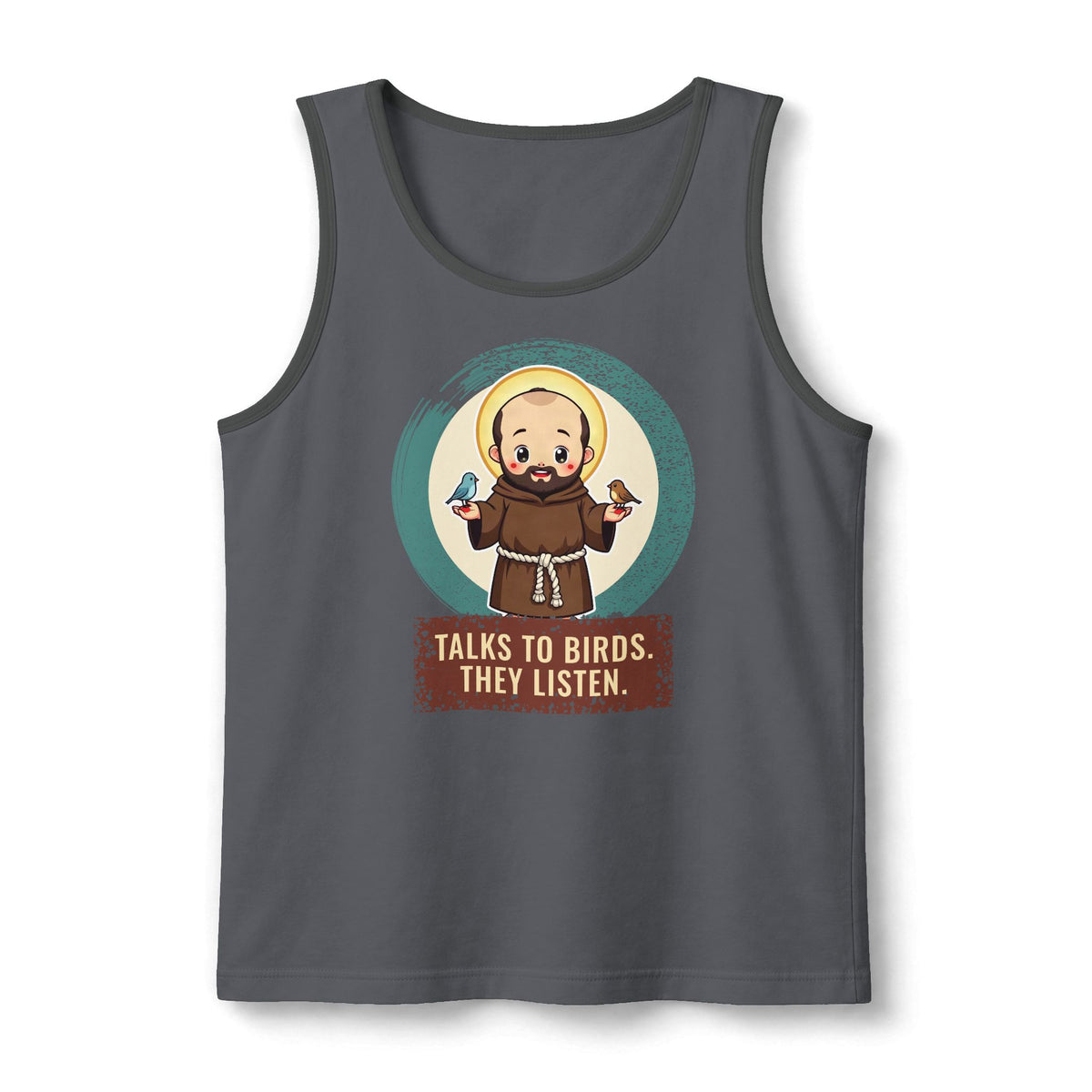 St Francis of Assisi: Preacher to the Birds — Unisex Muscle Tank