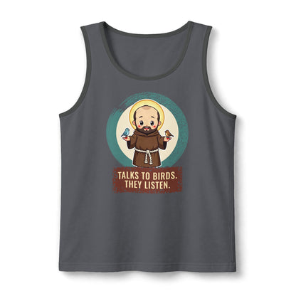 St Francis of Assisi: Preacher to the Birds — Unisex Muscle Tank