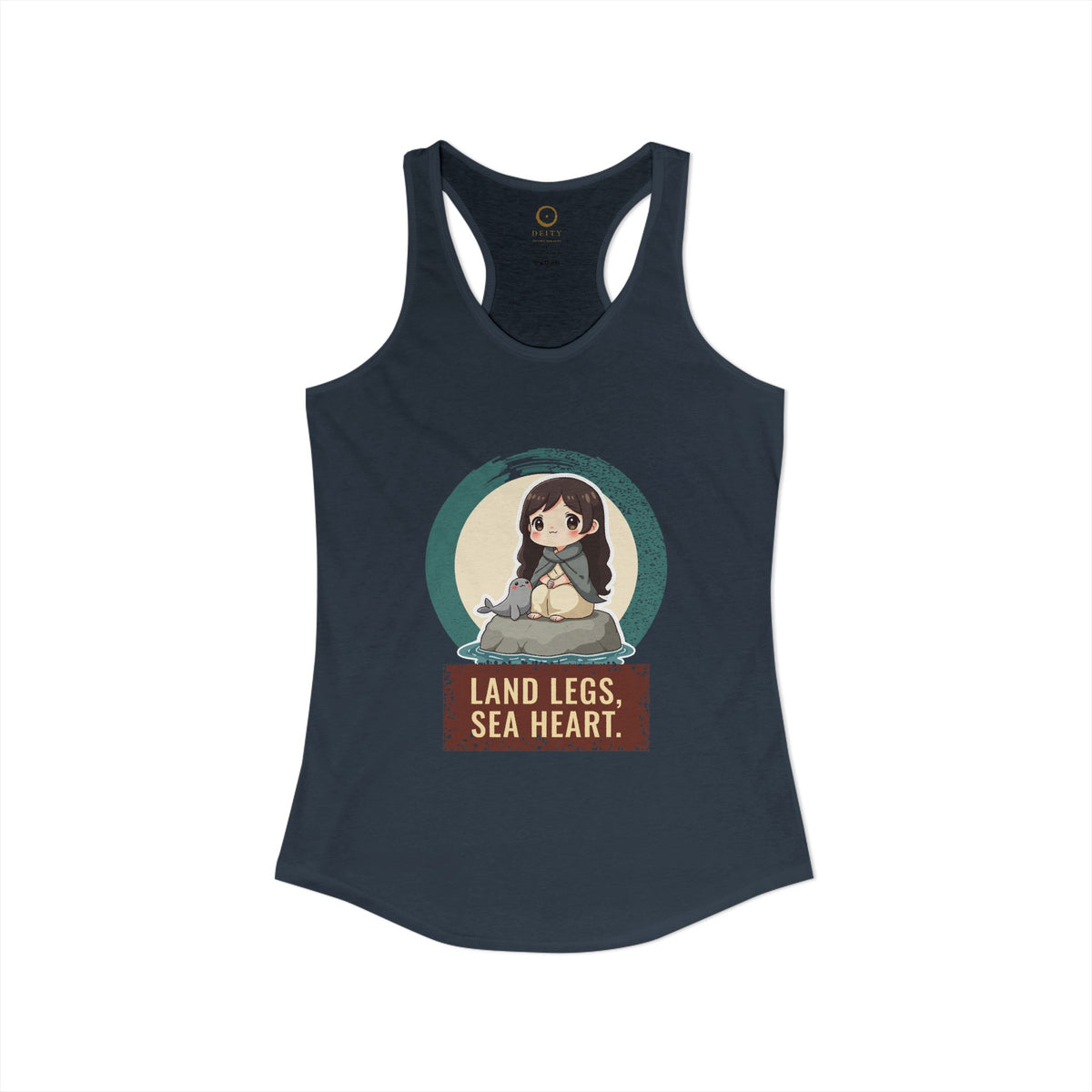 Selkie: Grey Selkie of Sule Skerry — Women's Racerback Tank