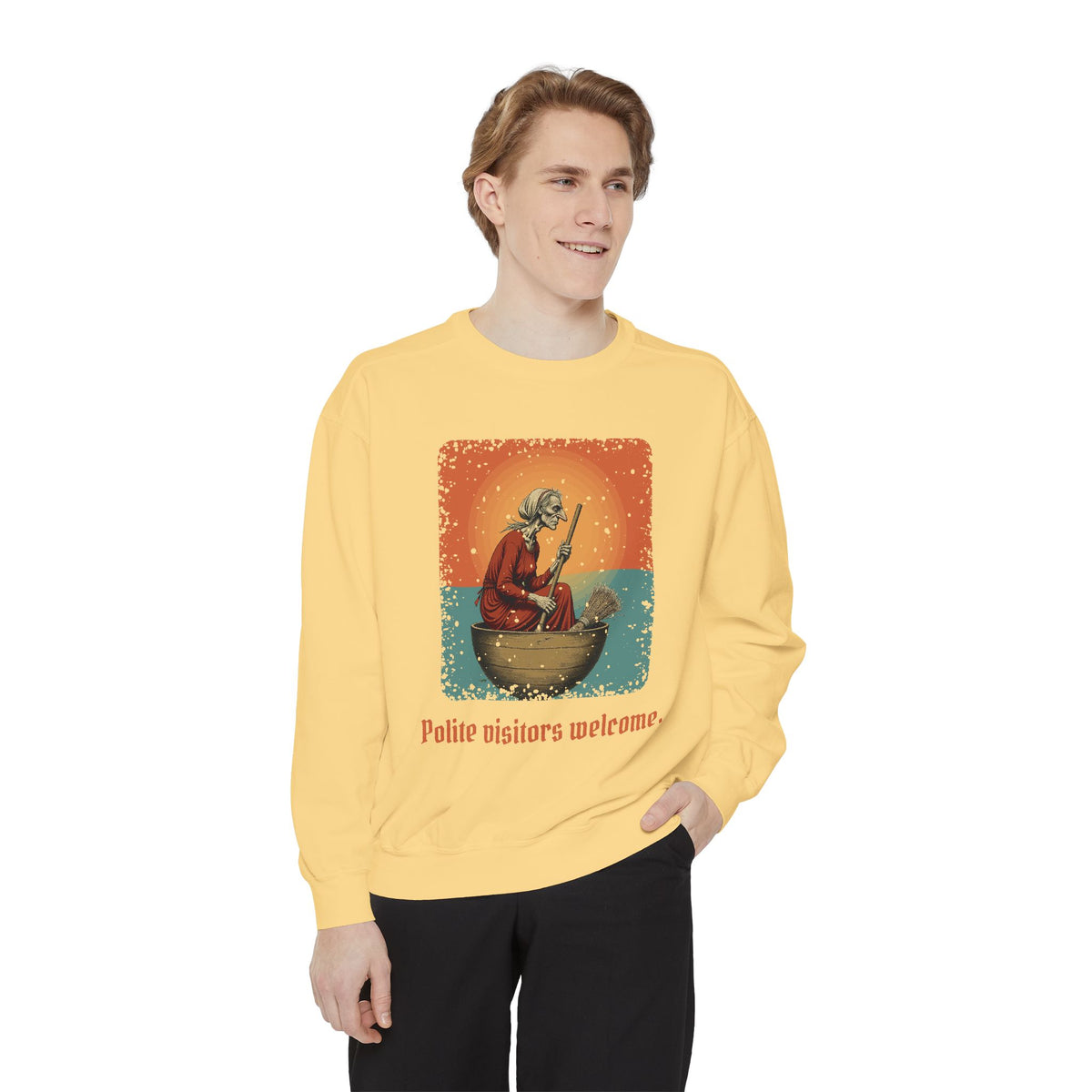 Baba Yaga: Bony Leg — Garment-Dyed Sweatshirt