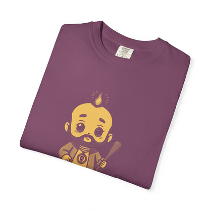 St Jude Thaddeus: Bearer of the Pentecost Flame — Garment-Dyed One-Ink Tee