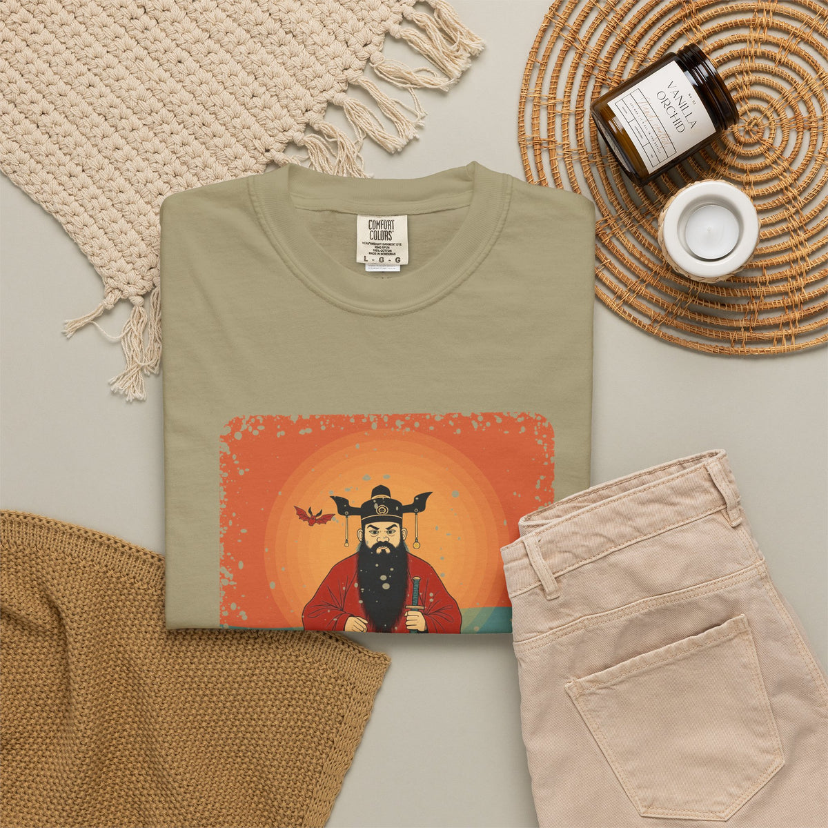 Zhong Kui: The Demon Queller — Garment-Dyed T-Shirt