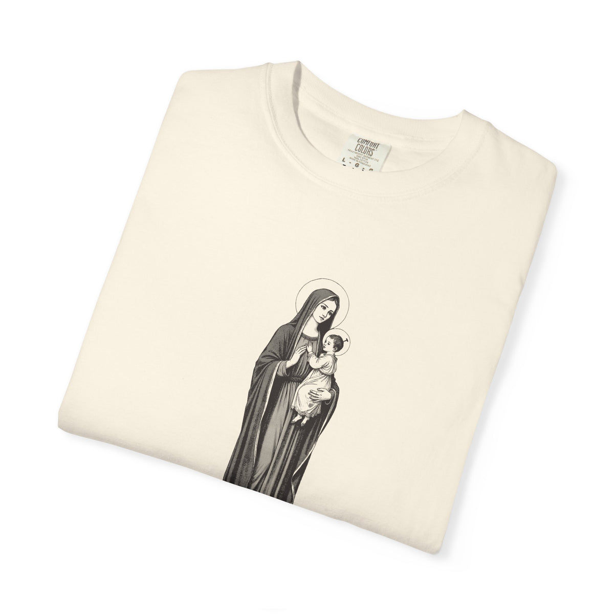 The Virgin Mary · “Ask your mother.” — Garment-Dyed One-Ink Tee
