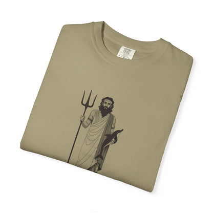 Poseidon: The Earth-Shaker — Garment-Dyed One-Ink Tee