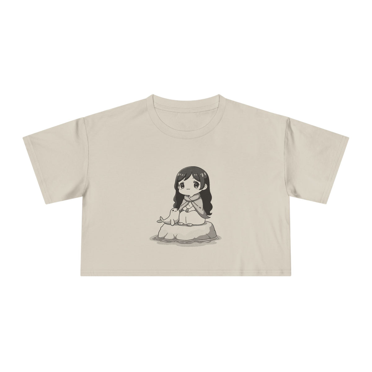 Selkie: Grey Selkie of Sule Skerry — Women's Crop Tee