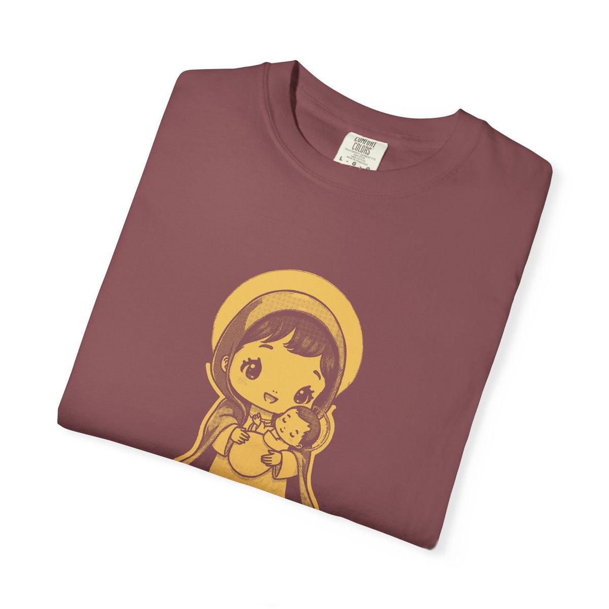 The Virgin Mary · “Ask your mother.” — Garment-Dyed One-Ink Tee