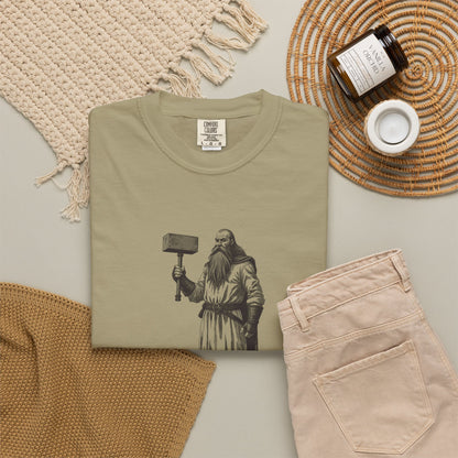 Thor · “Bring a raincoat.” — Garment-Dyed One-Ink Tee