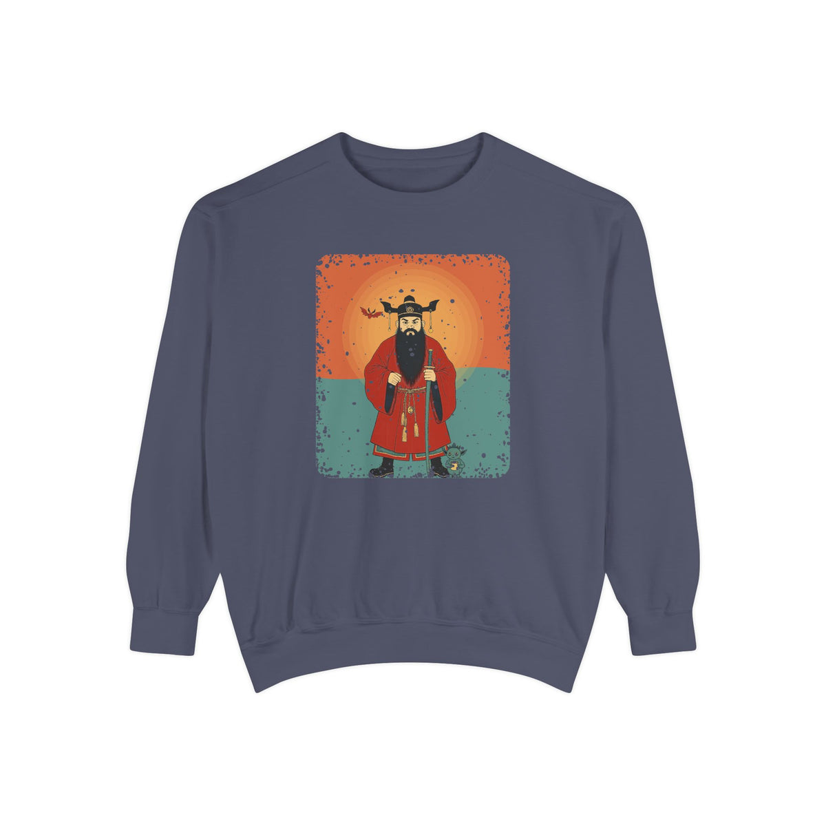 Zhong Kui: The Demon Queller — Garment-Dyed Sweatshirt