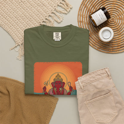 Ganesha · “First things first.” — Garment-Dyed T-Shirt