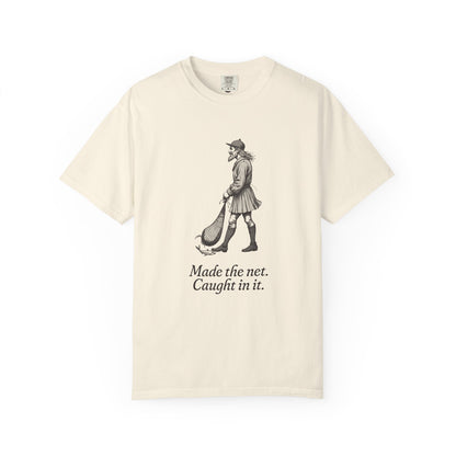 Loki: Maker of the First Net — Garment-Dyed One-Ink Tee