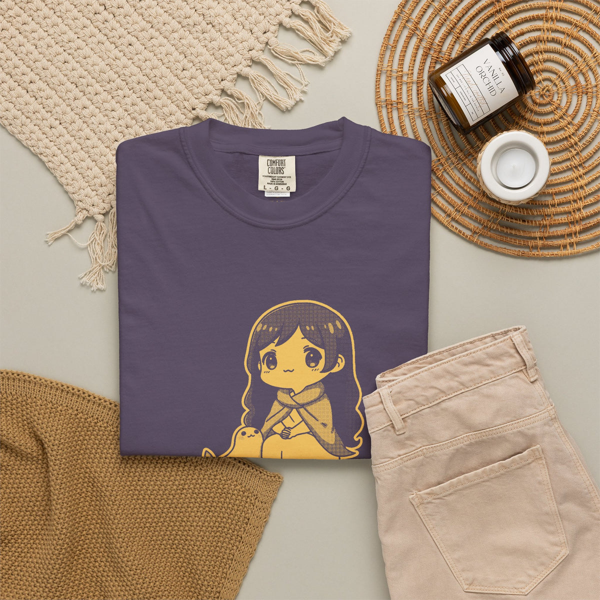 Selkie · “Land legs, sea heart.” — Garment-Dyed One-Ink Tee
