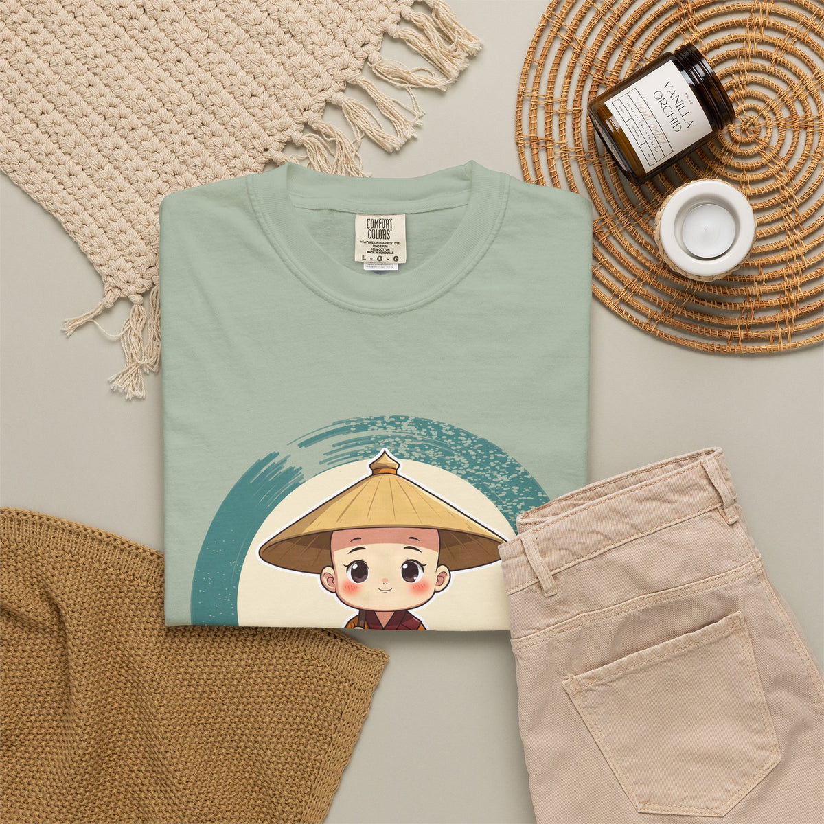 Kōbō Daishi · “Never walking alone.” — Garment-Dyed T-Shirt