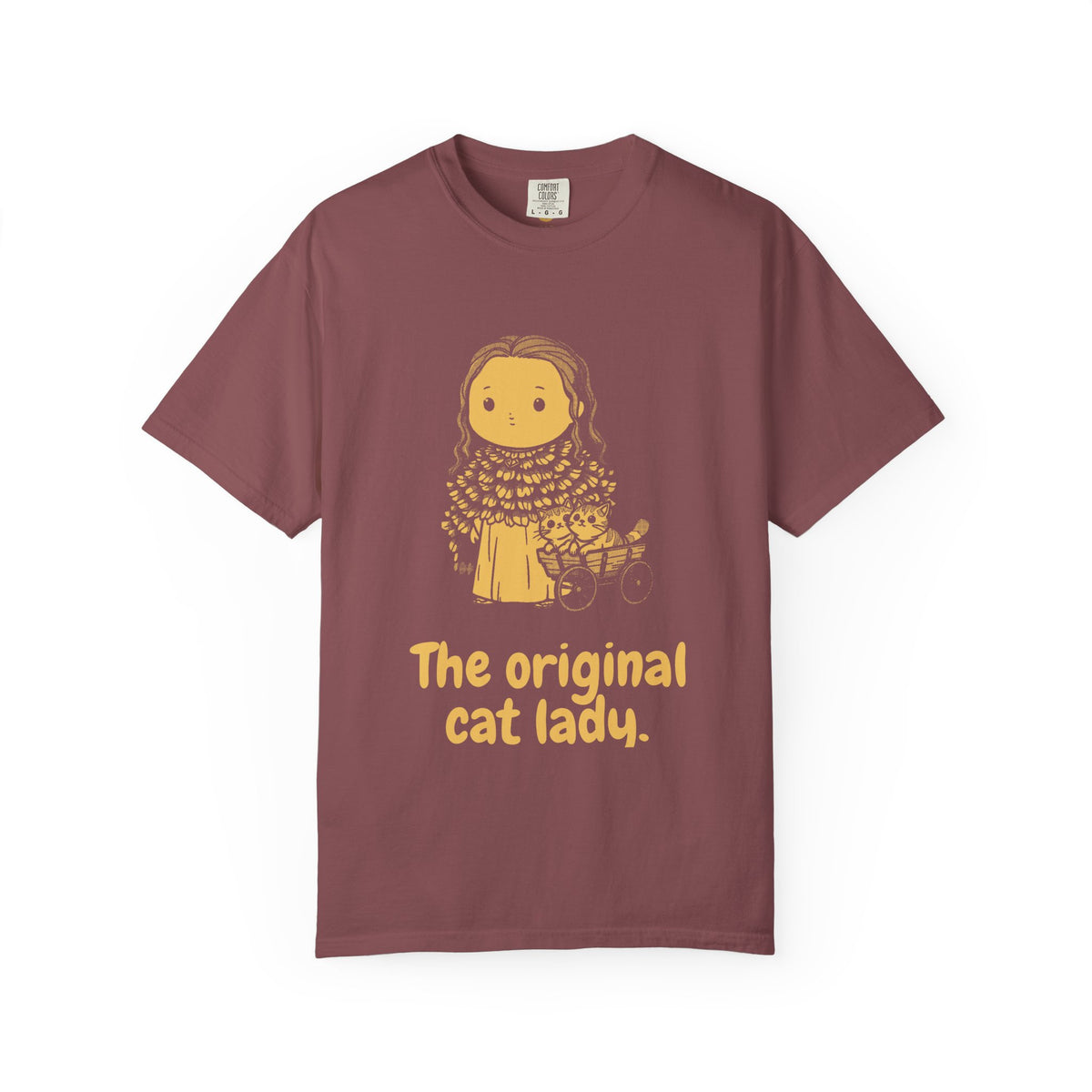 Freyja · “The original cat lady.” — Garment-Dyed One-Ink Tee