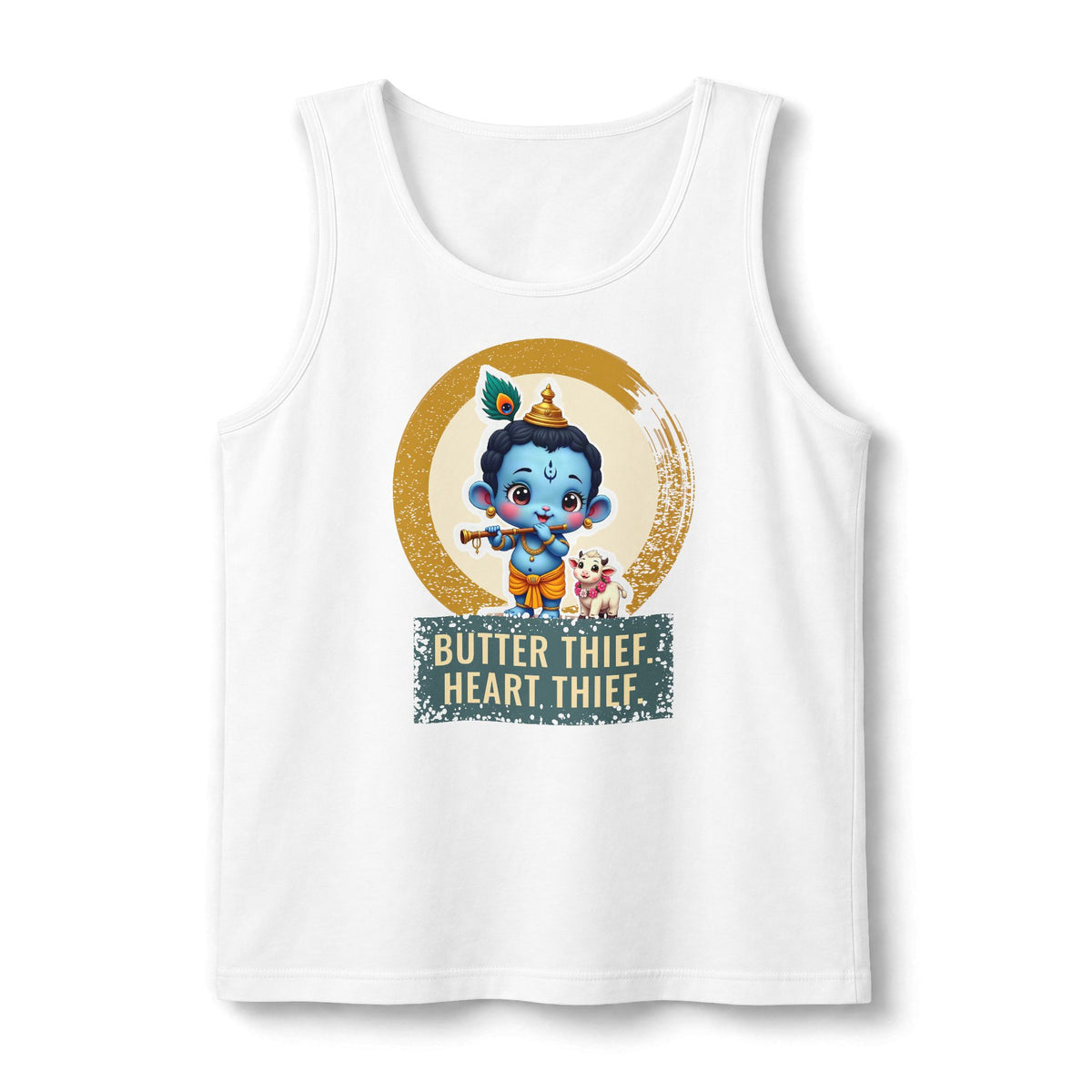 Krishna: Holder of the Flute — Unisex Muscle Tank