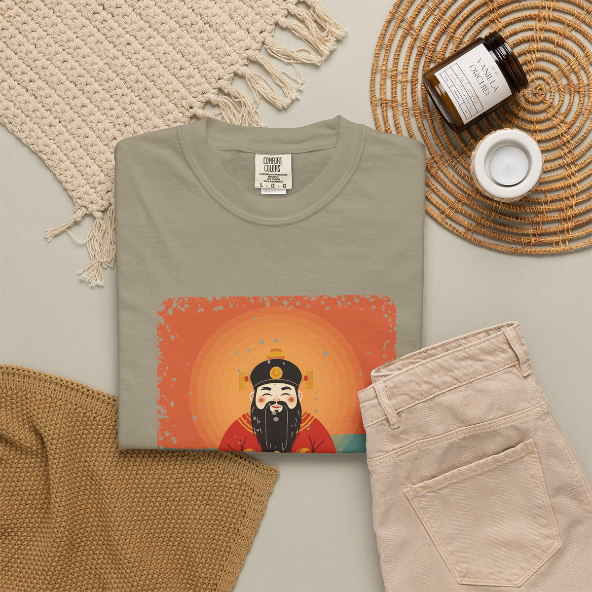 Caishen: The Civil God of Wealth — Garment-Dyed T-Shirt