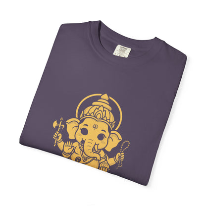 Ganesha · “First things first.” — Garment-Dyed One-Ink Tee