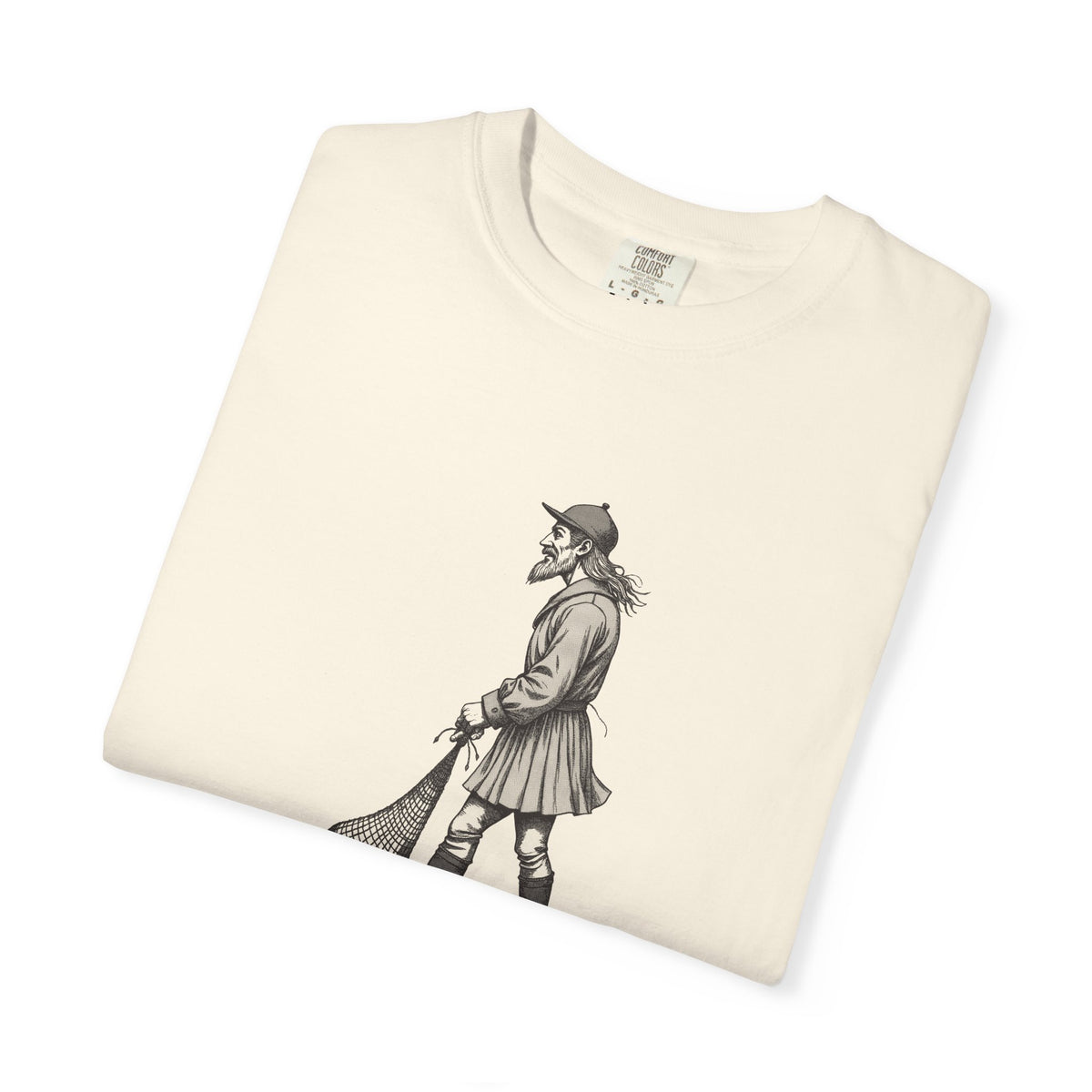 Loki: Maker of the First Net — Garment-Dyed One-Ink Tee