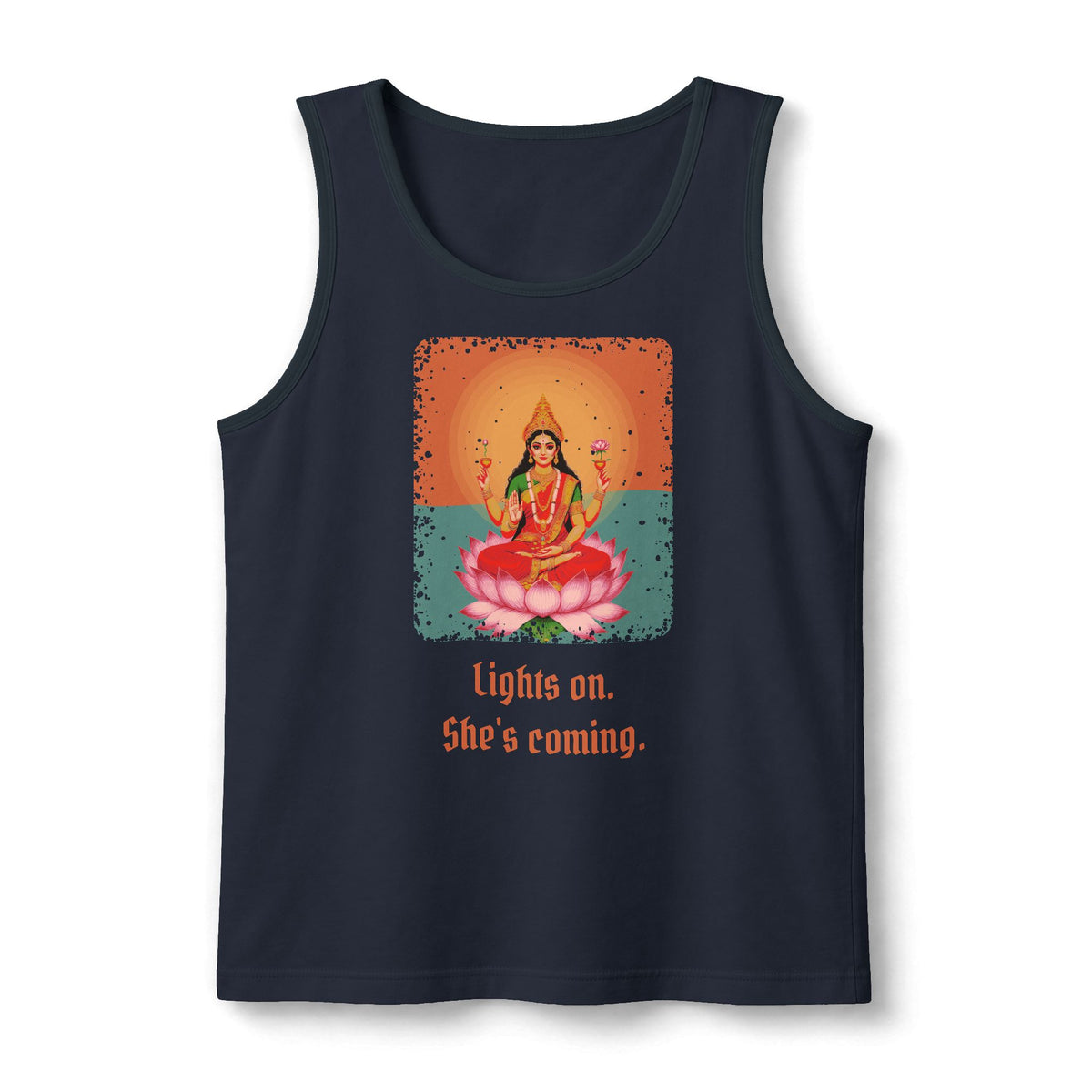 Lakshmi: As Beautiful as a Lotus — Unisex Muscle Tank