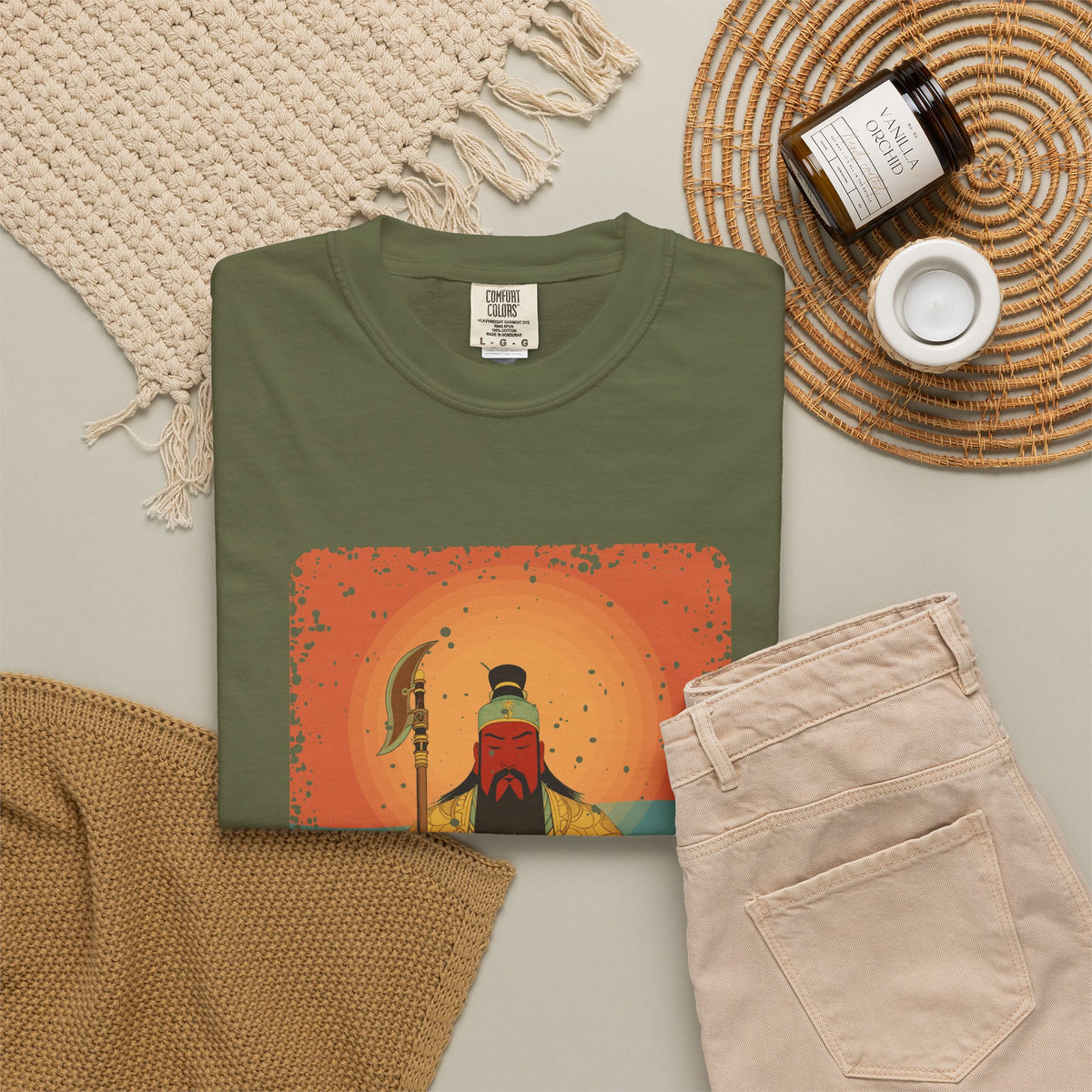 Guan Gong: Guardian of the Temple — Garment-Dyed T-Shirt