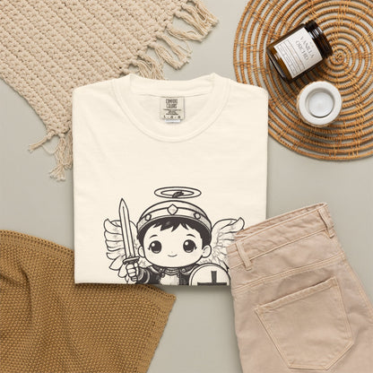 St Michael the Archangel: Prince of the Heavenly Host — Garment-Dyed One-Ink Tee