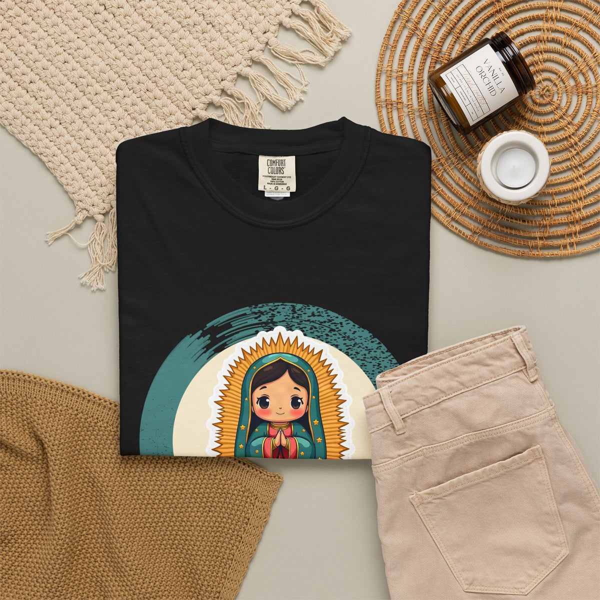 Our Lady of Guadalupe · “Roses in December.” — Garment-Dyed T-Shirt