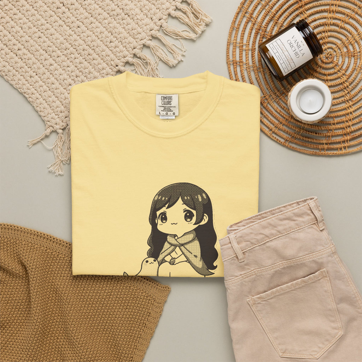 Selkie · “Land legs, sea heart.” — Garment-Dyed One-Ink Tee