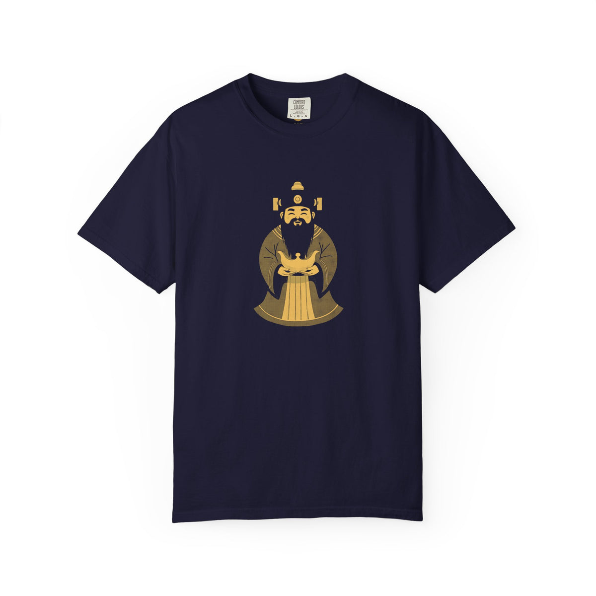 Caishen: The Civil God of Wealth — Garment-Dyed One-Ink Tee