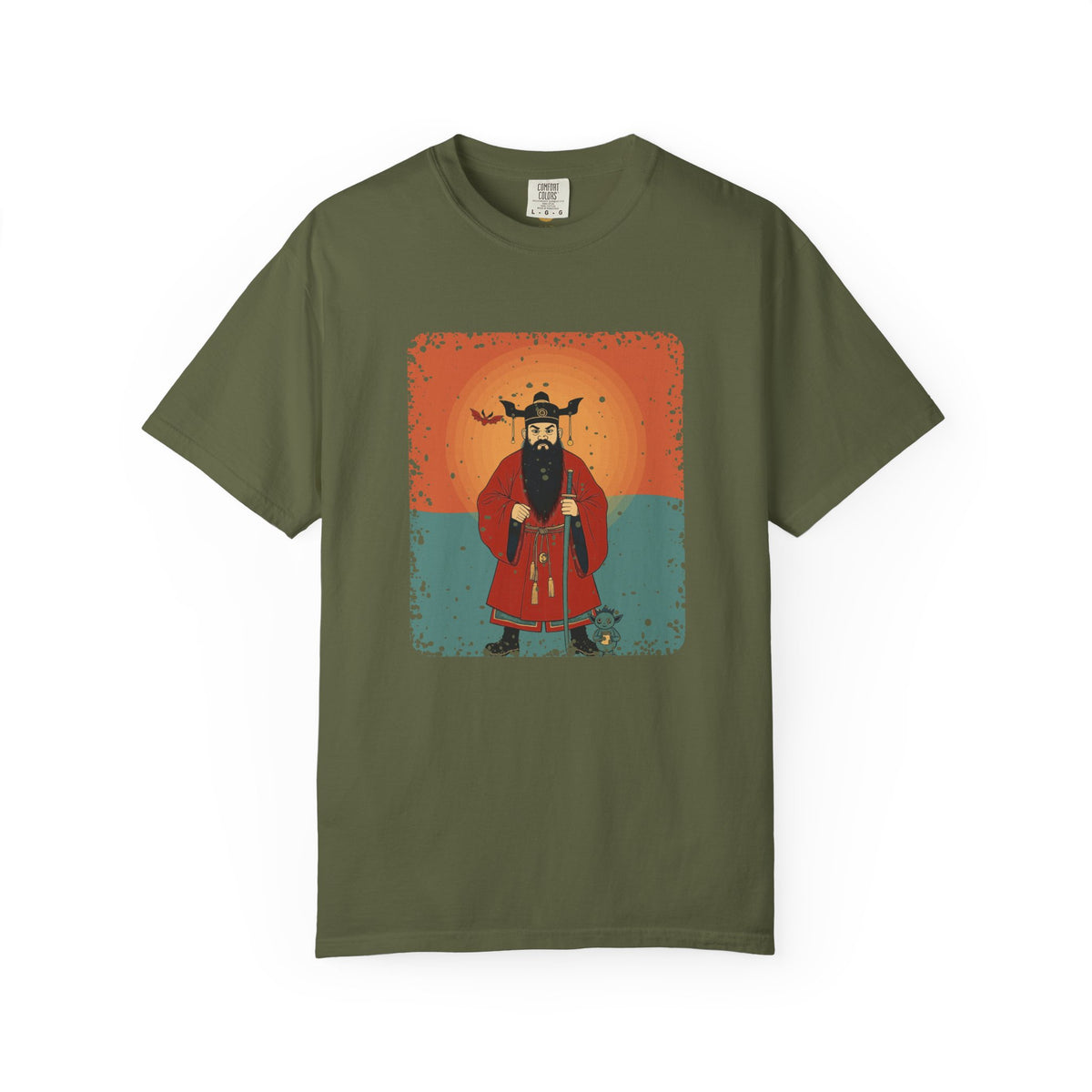 Zhong Kui: The Demon Queller — Garment-Dyed T-Shirt