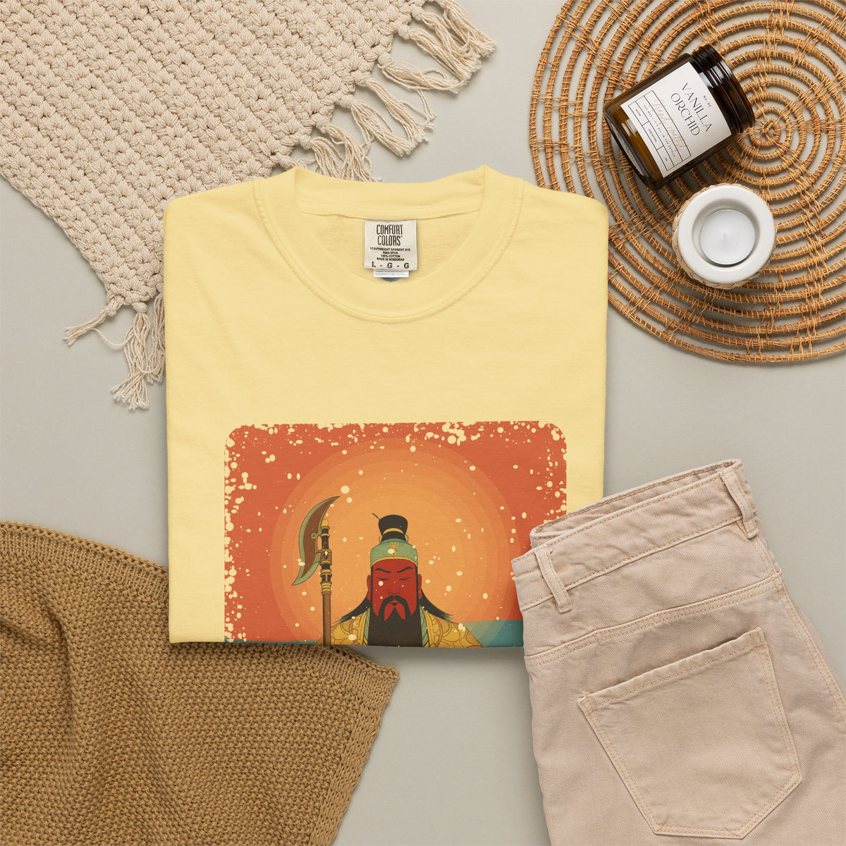 Guan Gong: Guardian of the Temple — Garment-Dyed T-Shirt