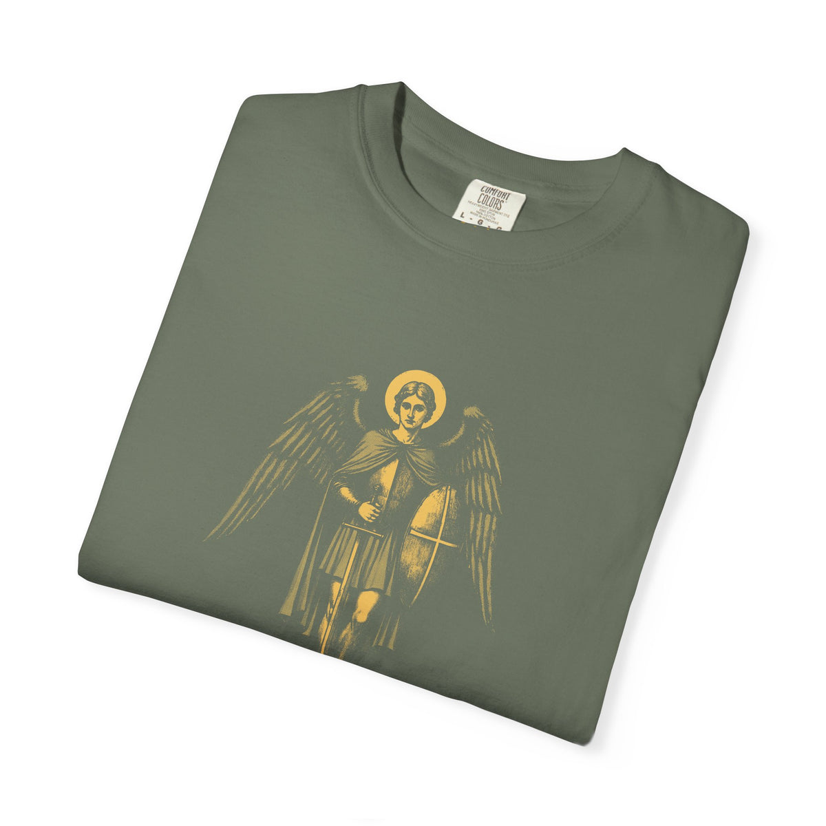 St Michael the Archangel: Chief Commander of Heaven — Garment-Dyed One-Ink Tee