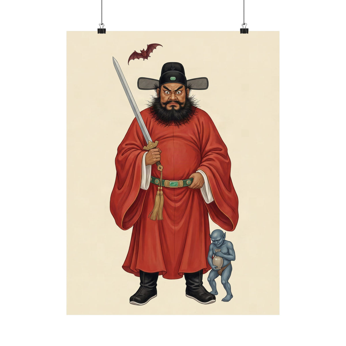 Zhong Kui: Guardian of the Doorway — Art Print