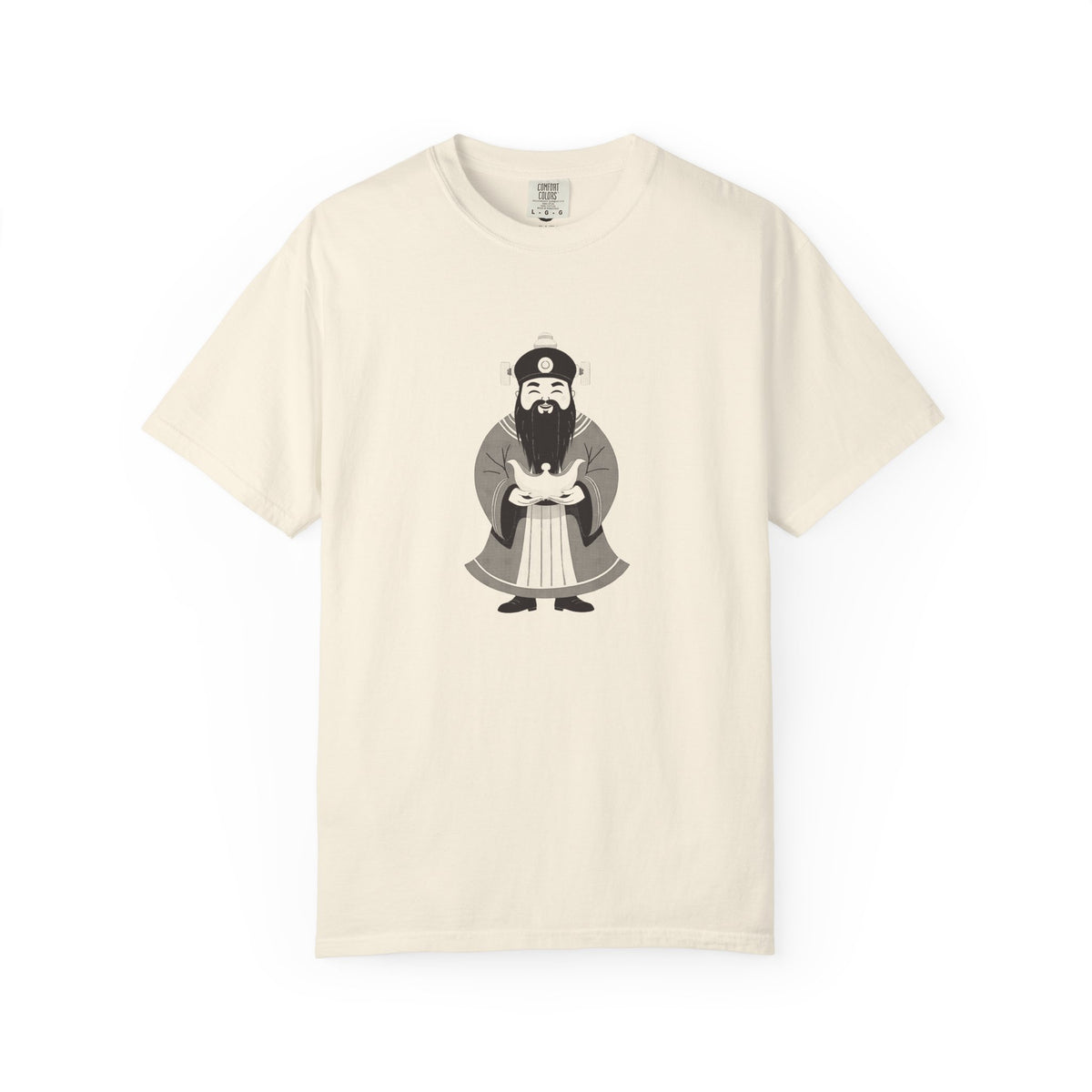 Caishen: The Civil God of Wealth — Garment-Dyed One-Ink Tee