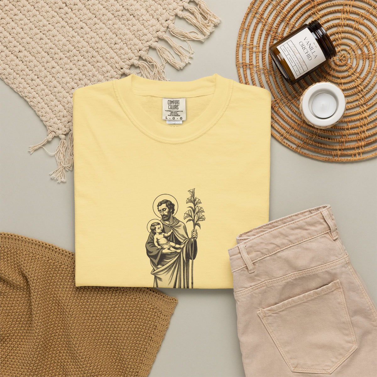 St Joseph · “Said nothing. Did everything.” — Garment-Dyed One-Ink Tee