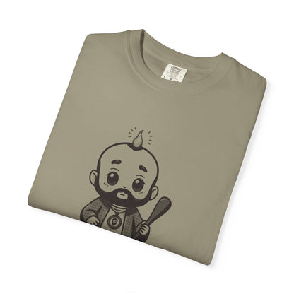 St Jude Thaddeus: Bearer of the Pentecost Flame — Garment-Dyed One-Ink Tee
