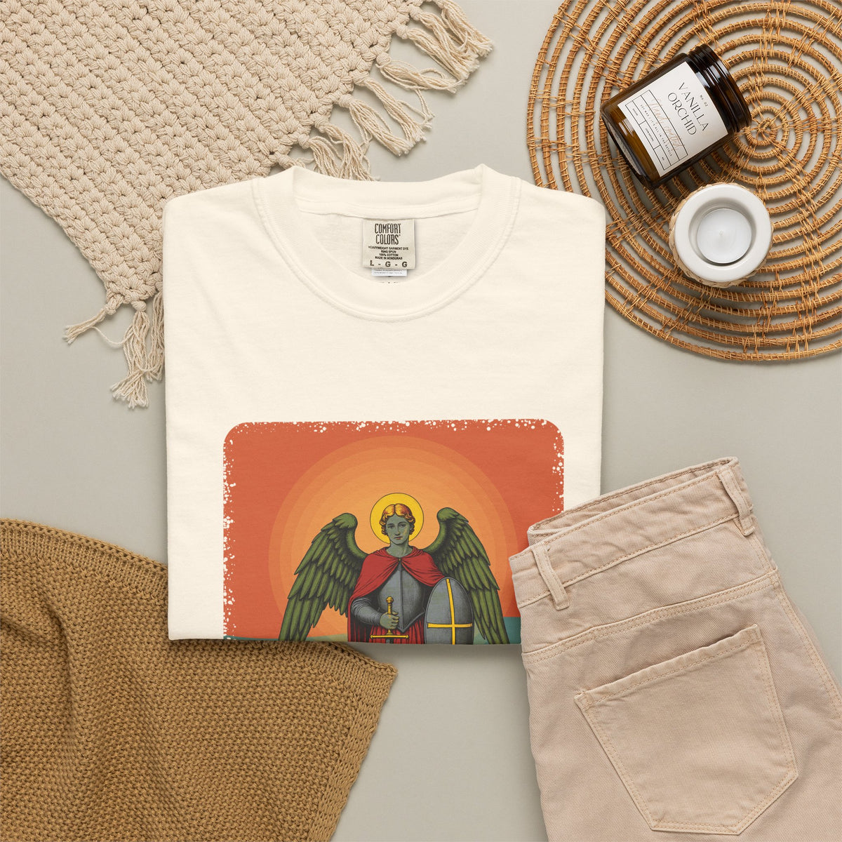 St Michael the Archangel: Chief Commander of Heaven — Garment-Dyed T-Shirt