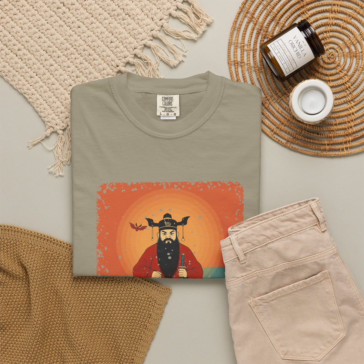 Zhong Kui: The Demon Queller — Garment-Dyed T-Shirt