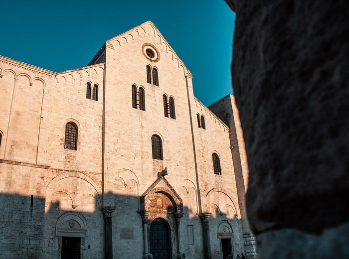 Basilica di San Nicola in Bari, Italy, which houses the saint's relics and gave him the name Nicholas of Bari.
