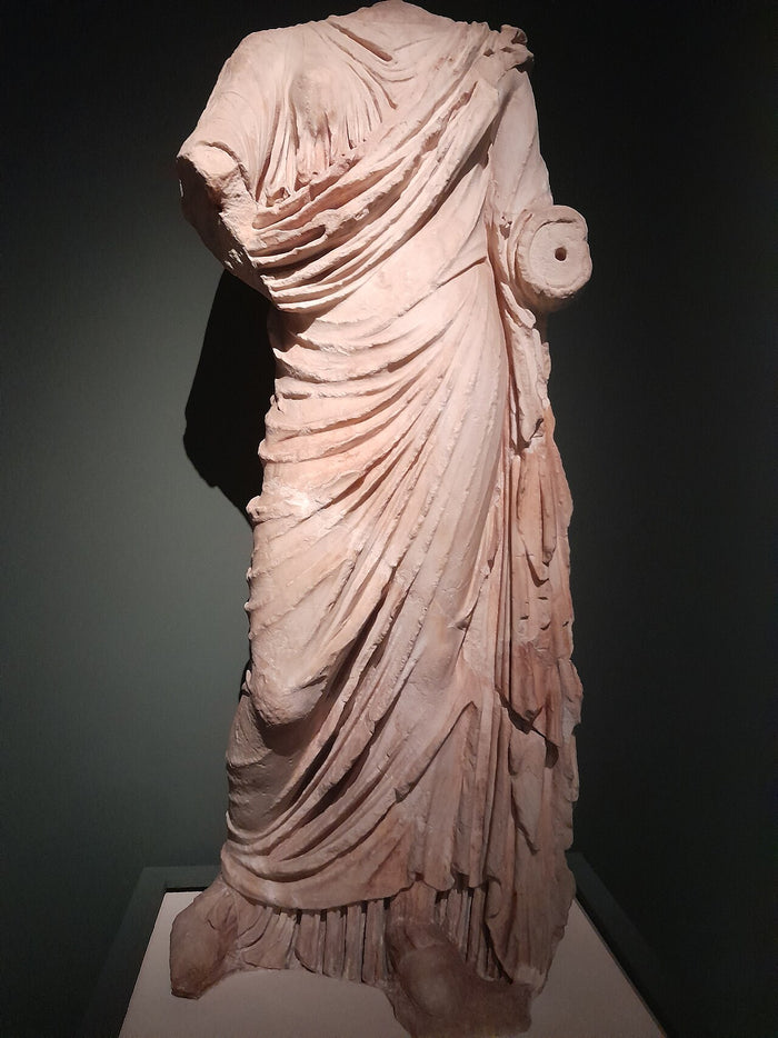 Statue of Persephone from Eleusis, a draped marble figure from the site of her Mysteries.