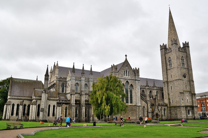 St Patrick's Cathedral, Dublin, the great Gothic church in Ireland's capital dedicated to the national patron saint.