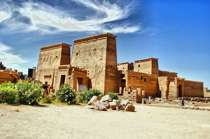 Temple of Isis at Philae, with its pylon, the main cult centre of Isis in Egypt.