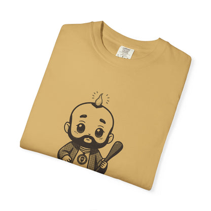 St Jude Thaddeus: Bearer of the Pentecost Flame — Garment-Dyed One-Ink Tee