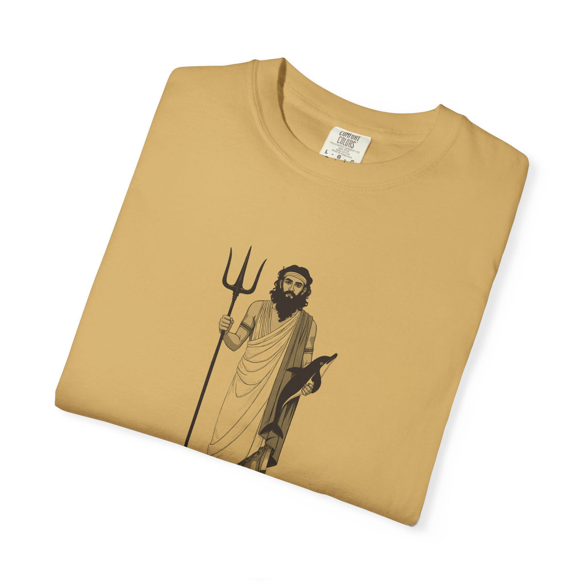 Poseidon: The Earth-Shaker — Garment-Dyed One-Ink Tee