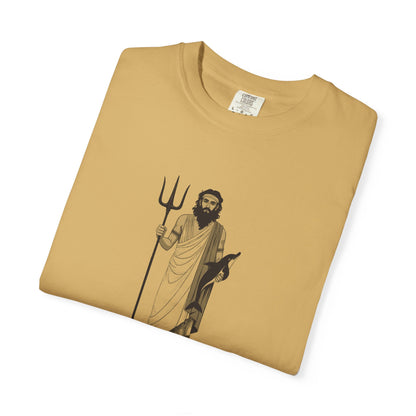 Poseidon: The Earth-Shaker — Garment-Dyed One-Ink Tee
