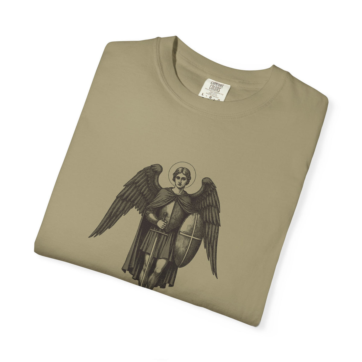 St Michael the Archangel: Chief Commander of Heaven — Garment-Dyed One-Ink Tee