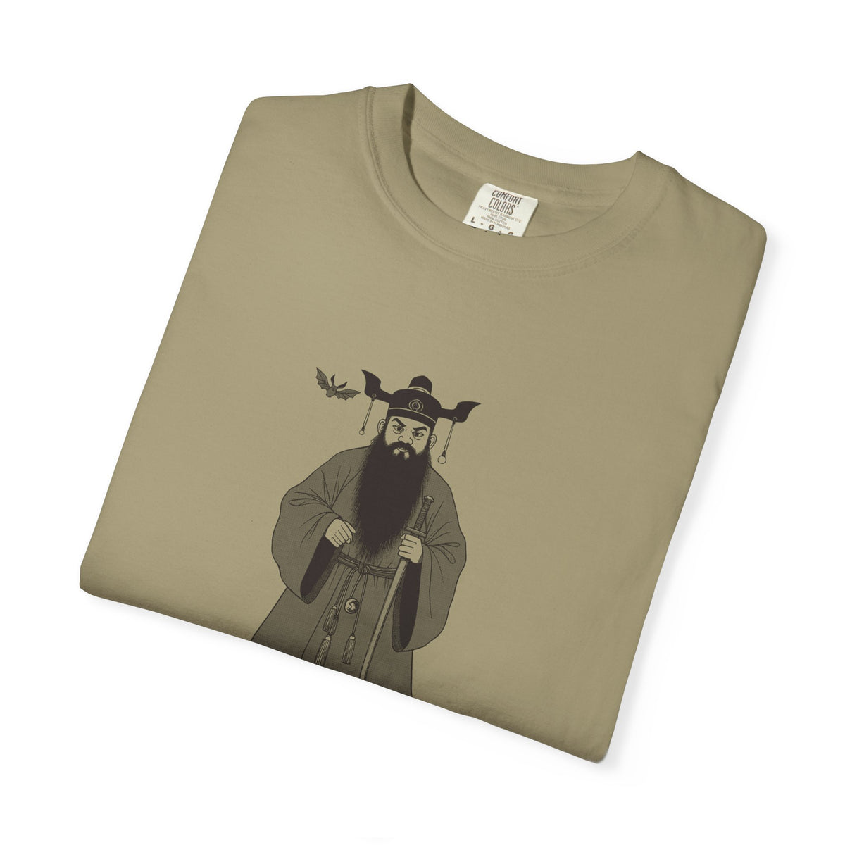 Zhong Kui: The Demon Queller — Garment-Dyed One-Ink Tee