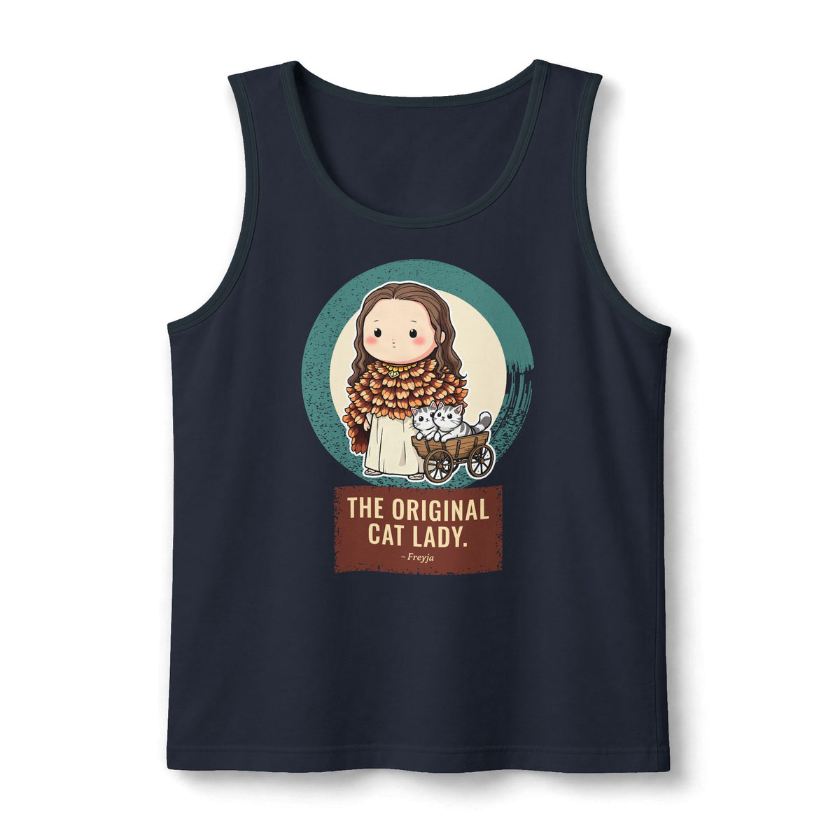 Freyja: Cats at the Reins — Unisex Muscle Tank