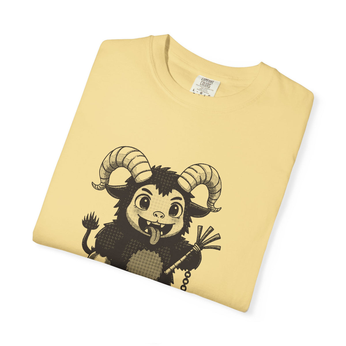 Krampus · “Mostly good this year.” — Garment-Dyed One-Ink Tee