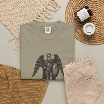 St Michael the Archangel: Chief Commander of Heaven — Garment-Dyed One-Ink Tee