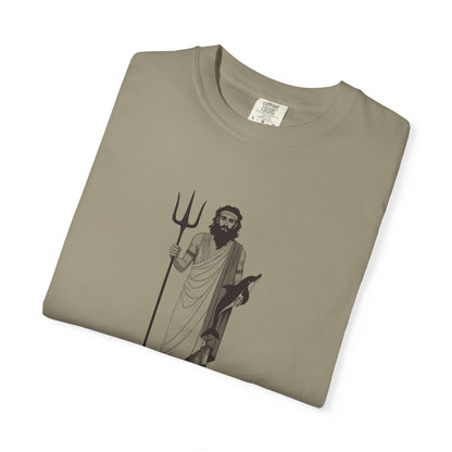 Poseidon: The Earth-Shaker — Garment-Dyed One-Ink Tee